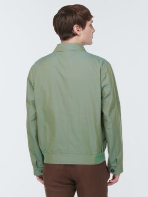 Bavlněná bunda Kiton zelená