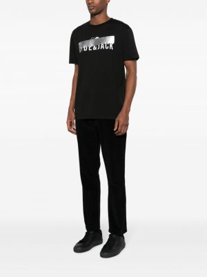 T-shirt aus baumwoll mit print Hide&jack schwarz