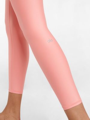 Спортни панталони с висока талия Alo Yoga розово