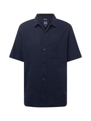 Λινό πουκάμισο Gap μπλε