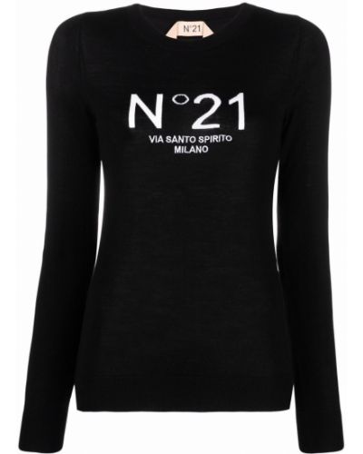 Jersey con bordado de tela jersey Nº21 negro