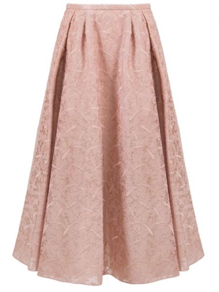 Хлопковая юбка миди Rochas розовая