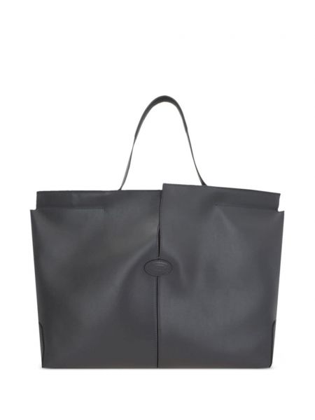 Læder shopping bag Tod's grå