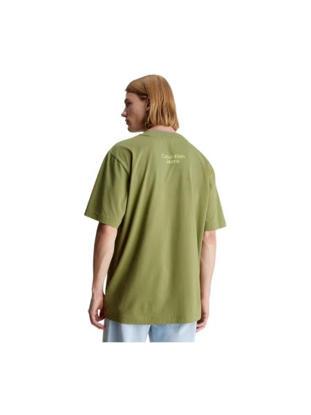T-shirt aus baumwoll Calvin Klein grün