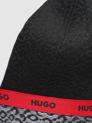 Body koronkowy Hugo czarny