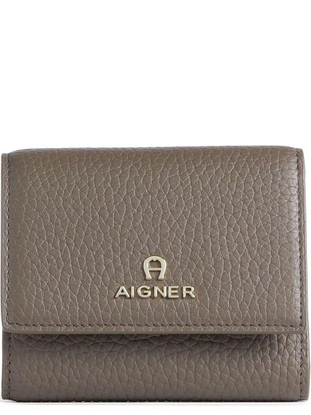 Кожаный кошелек Aigner коричневый
