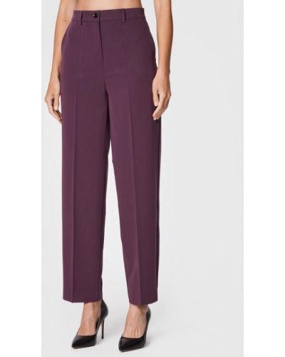 Pantaloni cu croială lejeră Sisley violet