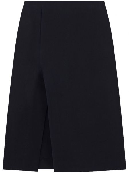 Jupe trapèze en coton Stella Mccartney noir