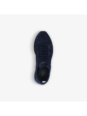 Замшевые кроссовки Officine Creative синие