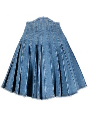 Džínsová sukňa Balmain modrá