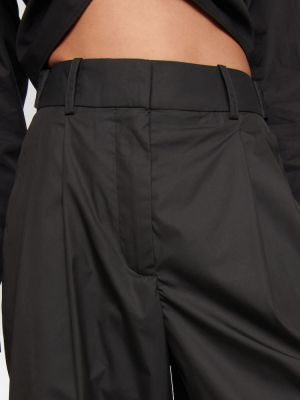 Bavlnené rovné nohavice Alaã¯a čierna