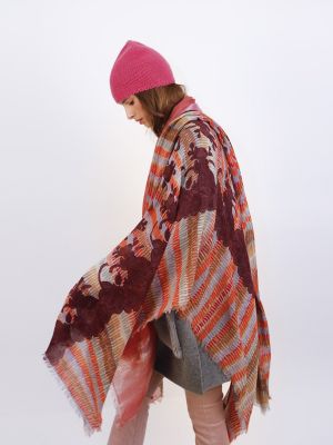 Bufanda de lana de encaje Gaynor Bongard violeta