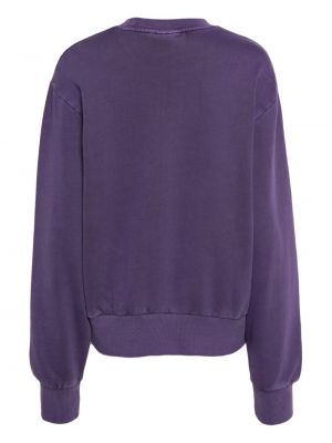 Medvilninis siuvinėtas džemperis Carhartt Wip violetinė