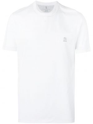 T-shirt a maniche corte Brunello Cucinelli bianco