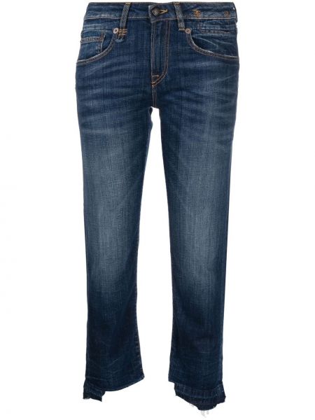 Jeansy z wysoką talią R13 niebieskie