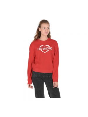 Sweatshirt Love Moschino rot