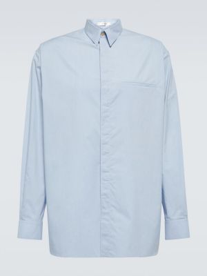 Camisa de algodón The Row azul