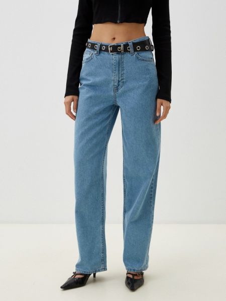 Прямые джинсы Gloria Jeans голубые