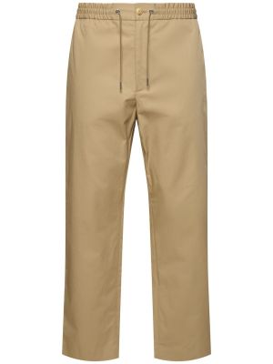 Pantalon de joggings en coton Moncler beige