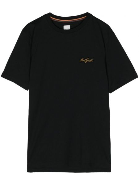 Bavlněné tričko Paul Smith černé