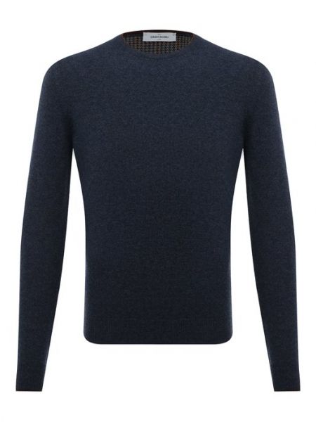 Кашемировый шерстяной свитер Gran Sasso синий