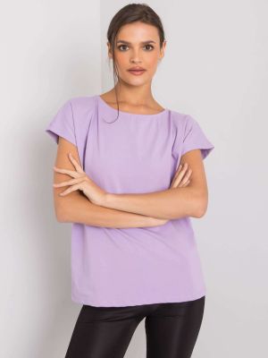 Jednobarevné tričko Fashionhunters fialové