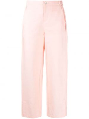 Βαμβακερό παντελόνι Aeron ροζ