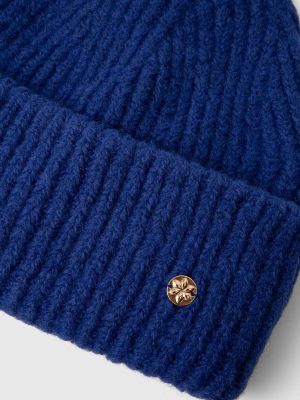 Vlněný čepice Granadilla modrý
