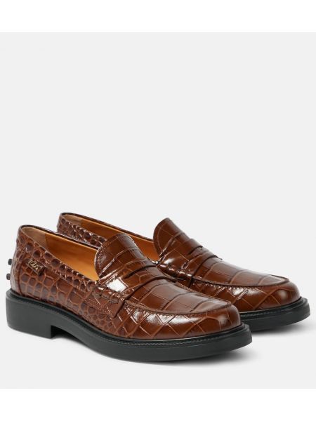 Loafers i läder Tod's brun