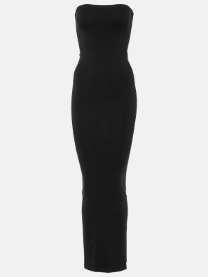 Jersey hosszú ruha Wolford fekete