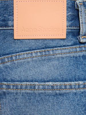 Straight fit džíny s vysokým pasem Acne Studios modré