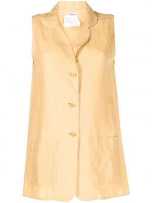 Lněná vesta s knoflíky Chanel Pre-owned