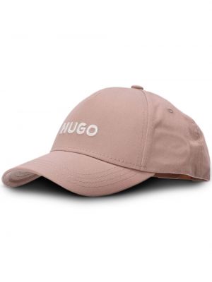 Șapcă cu broderie Hugo roz