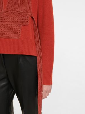Sweter wełniany Altuzarra czerwony