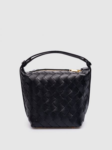 Кожаная сумка Bottega Veneta черная
