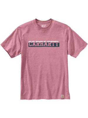 Футболка свободного кроя Carhartt розовая