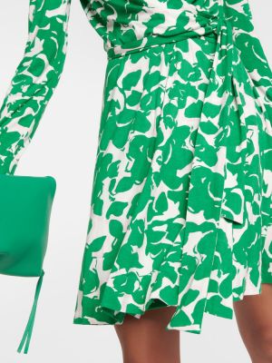Рокля на цветя Diane Von Furstenberg зелено