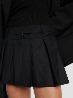 Mini falda de lana Aya Muse negro