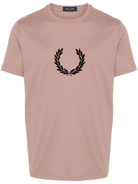 Kokvilnas t-krekls Fred Perry rozā