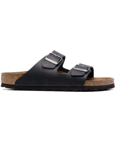 Sandały na sprzączkę Birkenstock czarne