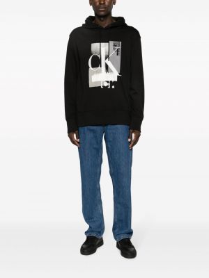 Sweatshirt aus baumwoll Calvin Klein Jeans schwarz