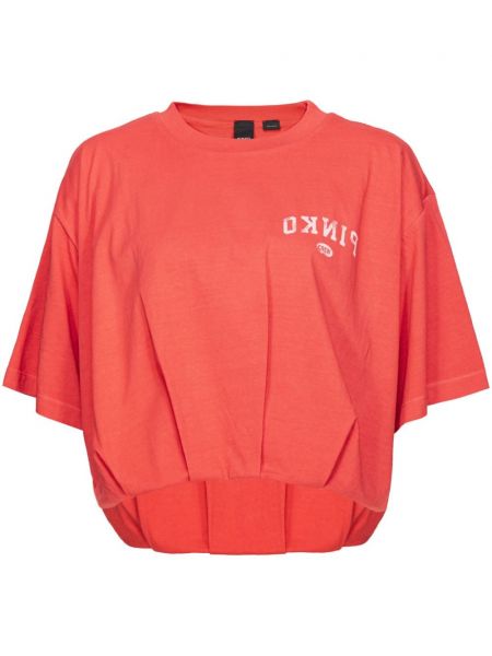 T-shirt en coton Pinko rouge