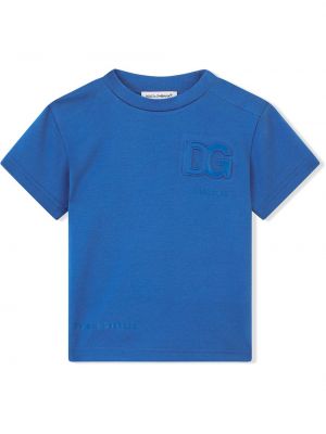 Tričko Dolce & Gabbana Kids, modrá