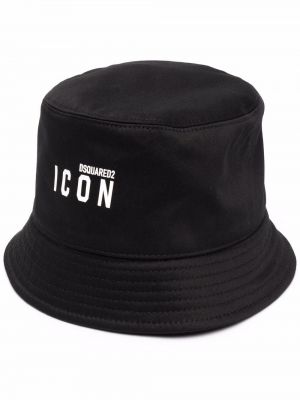 Mütze mit print Dsquared2 schwarz