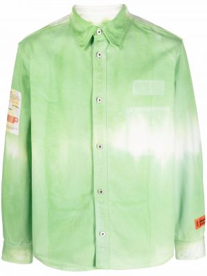 Риза с tie-dye ефект Heron Preston зелено