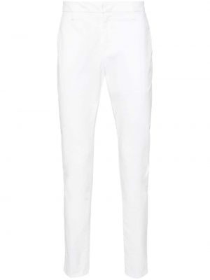 Βαμβακερό παντελόνι Dondup λευκό