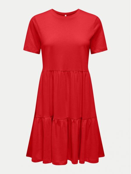 Priliehavé šaty Only červená