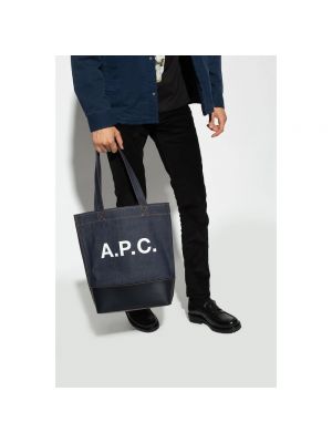 Bolso shopper elegante A.p.c. azul