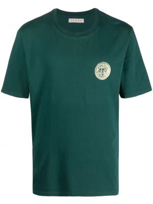 Памучна тениска с принт Paura зелено
