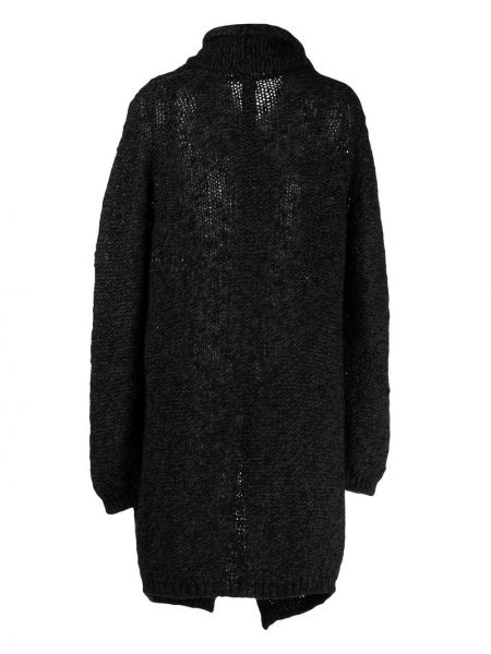 Dzianinowy płaszcz Forme D’expression czarny